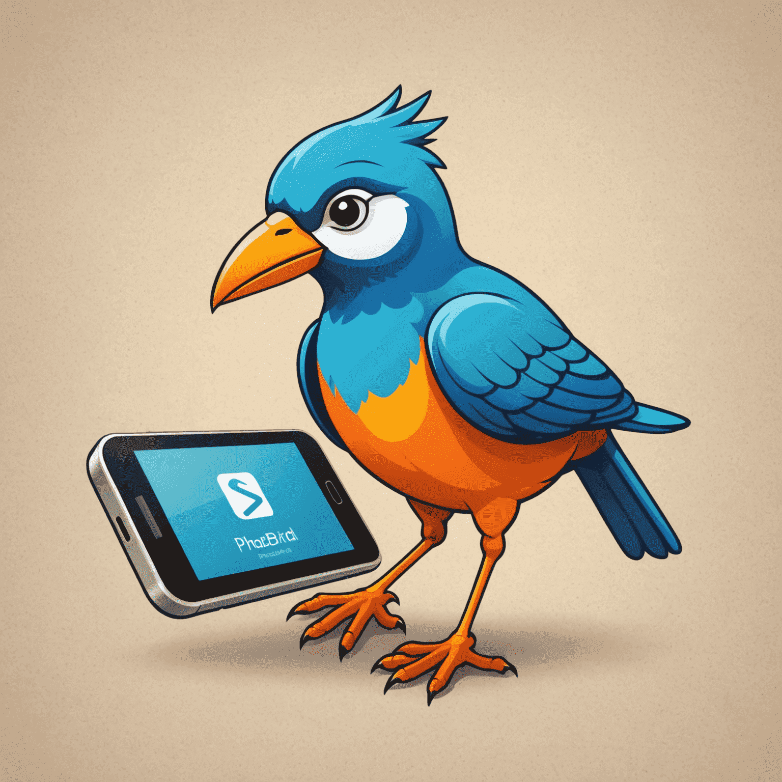 Phonebirdi.com logo featuring a stylized bird with a phone