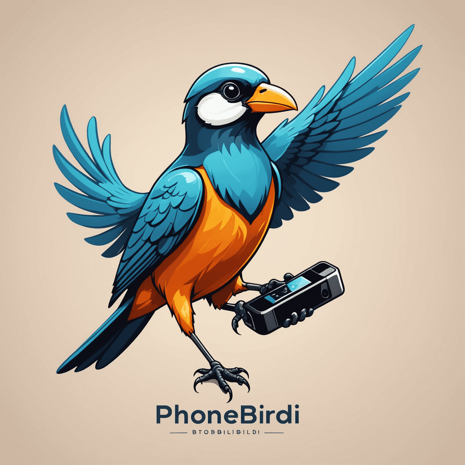 Phonebirdi.com logo featuring a stylized bird with a phone