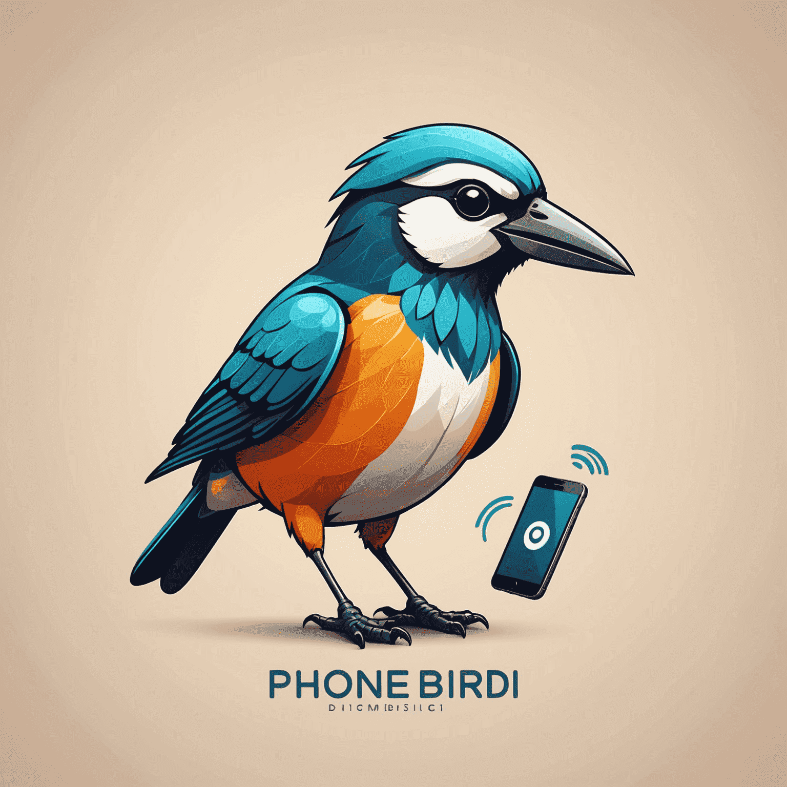 Phonebirdi.com logo featuring a stylized bird with a phone