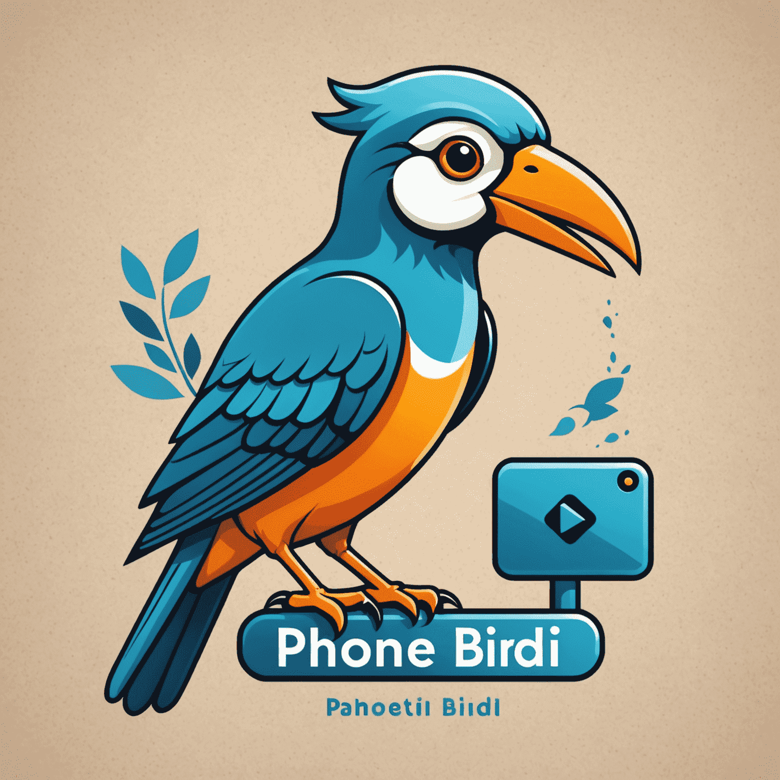 Phonebirdi.com logo featuring a stylized bird with a phone