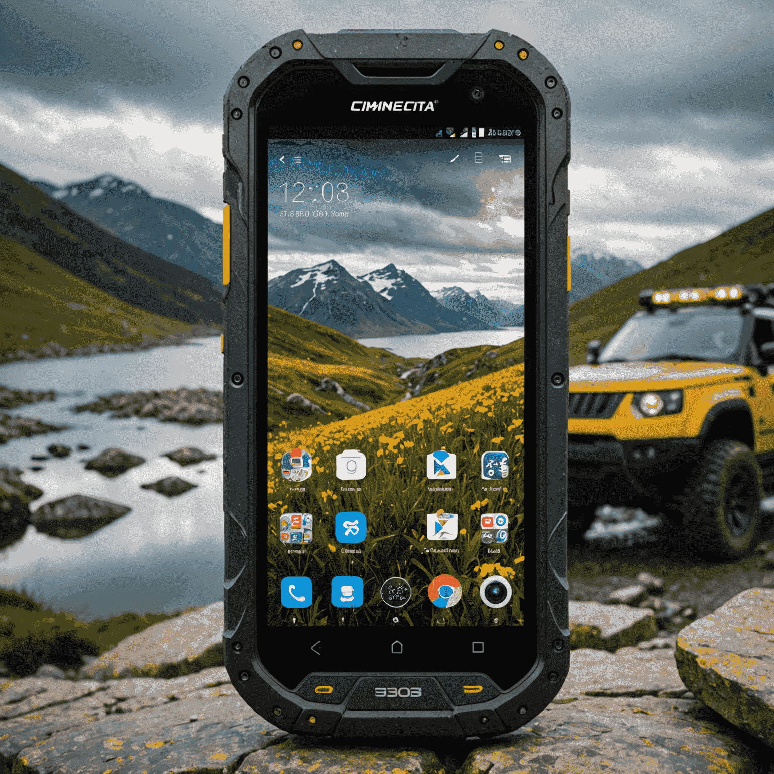 CommuniCat S30 smartphone with a rugged design, water-resistant body, and a durable screen protector